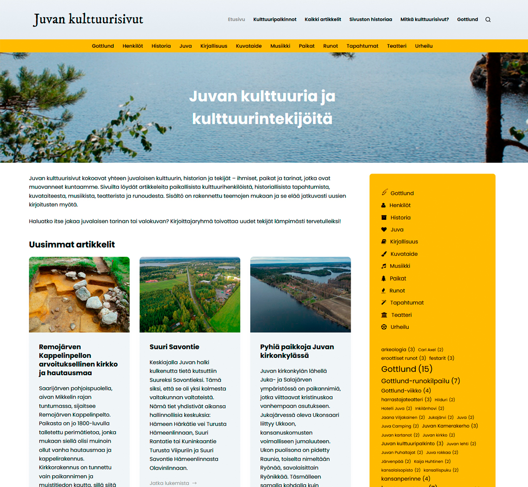 Nettisivut: Juvan kulttuurisivut